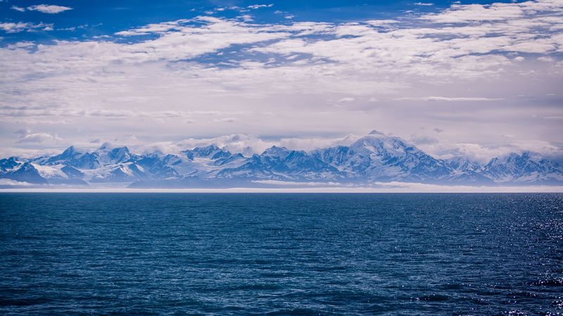 glacier bay basin, national park, alaska, united states, 4k