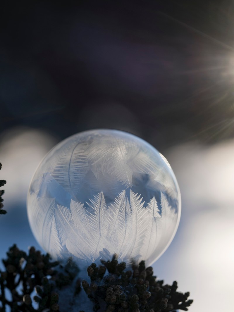 ice sphere ball and frozen hd, 4k