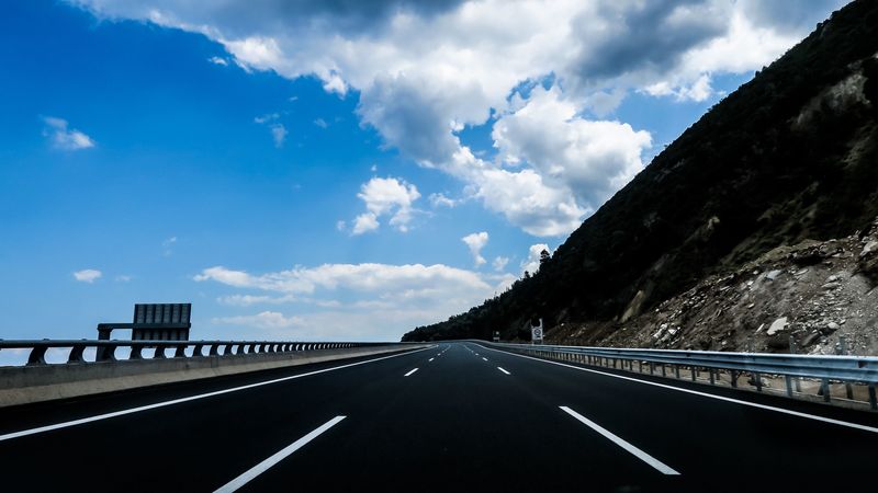 road, mountains, marking, route, 4k