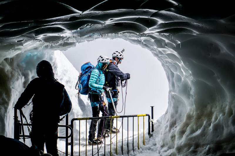 people visiting ice caves, _together 4k