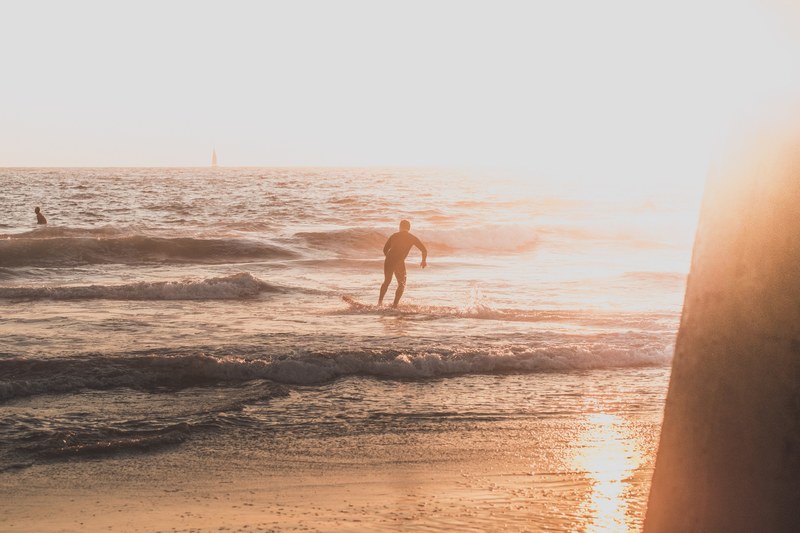 surf golden hour surfer and sport 4k
