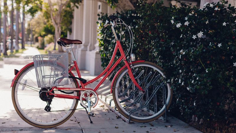 bicycle, parking, wheel, 4k