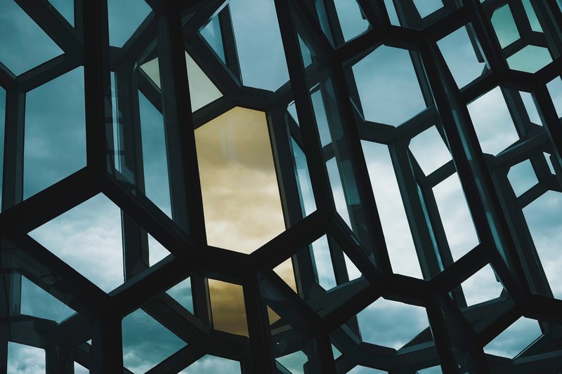 abstract structure reykjavik and cold 4k