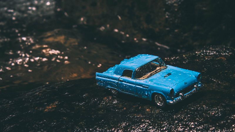 car, model, toy, retro, moisture, 4k
