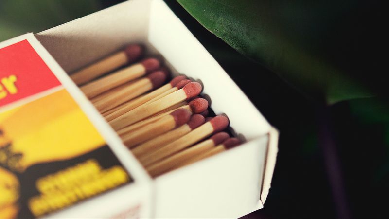 matches, boxes, sulfur, 4k
