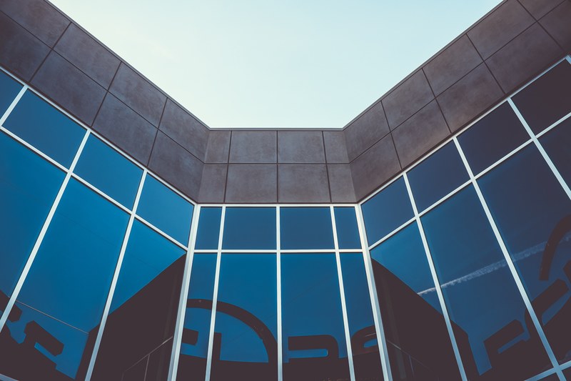blue line architecture and downtown las vega 4k