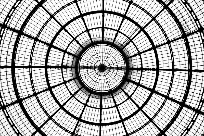 roof shopping centre vittorio emanuelle and milano 4k
