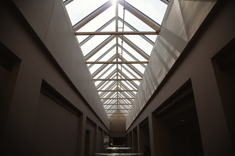 skylight architecture building and glass 4k