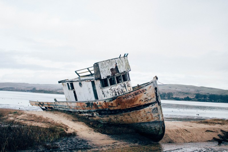 shipwreck at the point reyes station, point reyes 4k