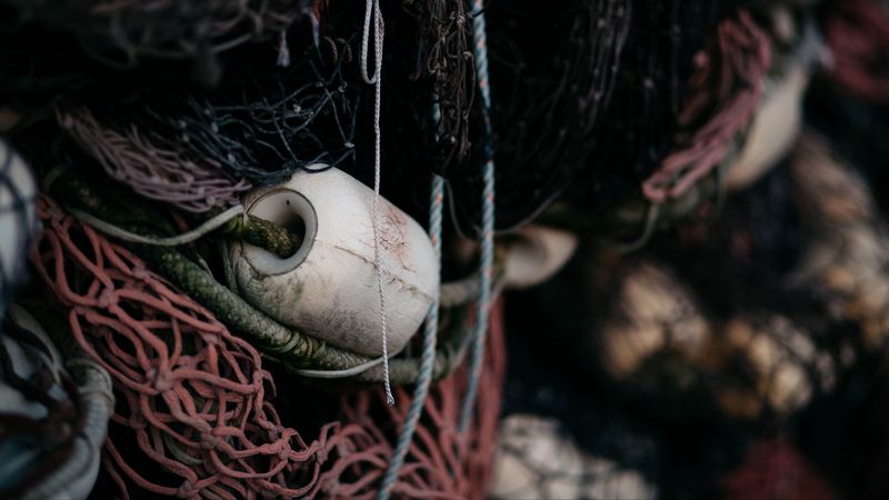 net, sea, weaving, 4k