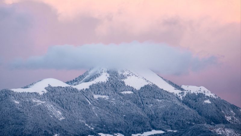 mountains, clouds, la croisette, la muraz, france, 4k