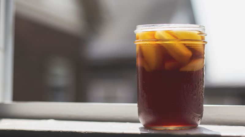 drink, fruit, cold, glass, drops, 4k