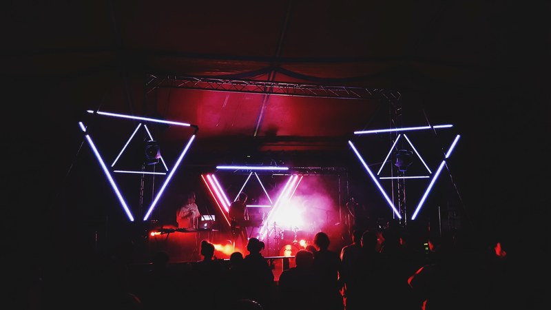 neon star effect and line 4k