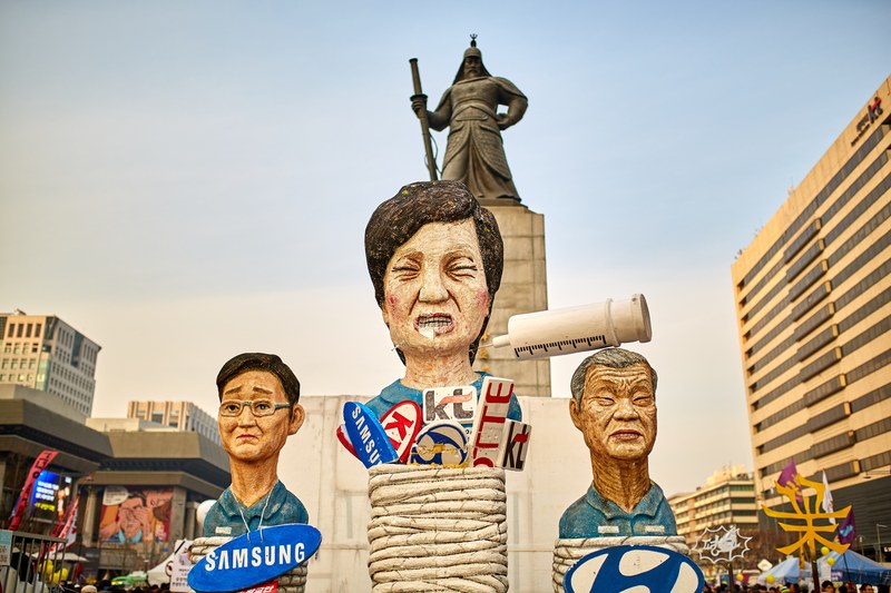 park geun hye protest 4k