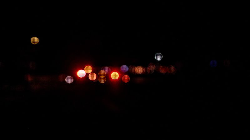 glare, circles, grid, 4k