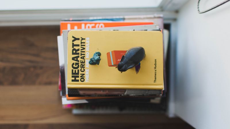 books, stack, figurines, 4k