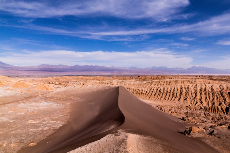 sand dune in the valle de la luna 4k