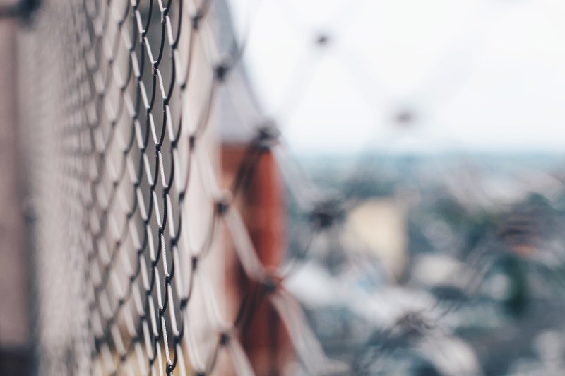 fence chainlink chain link fence and mesh 4k