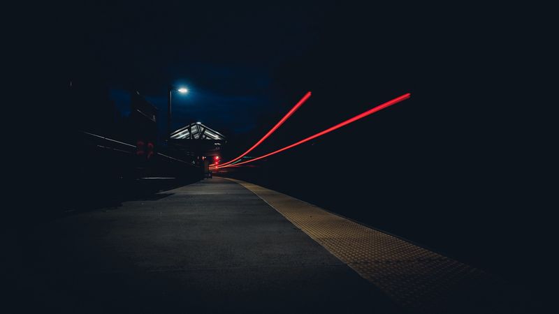 street, light, night, 4k