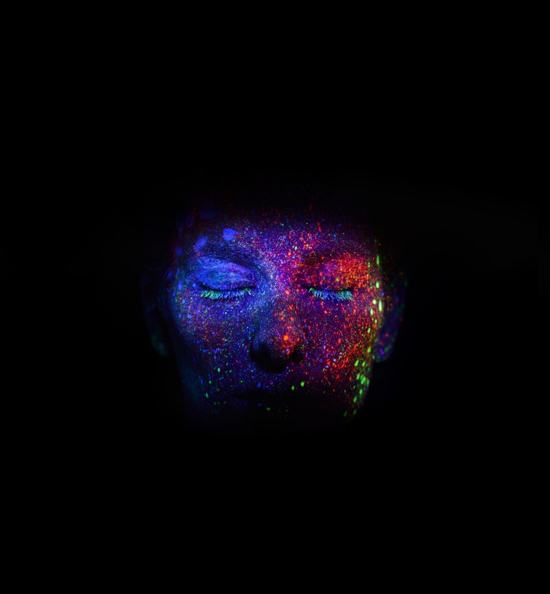 uv light uv paint face and portrait hd, 4k