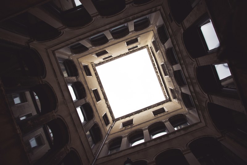 light skylight building and architecture 4k