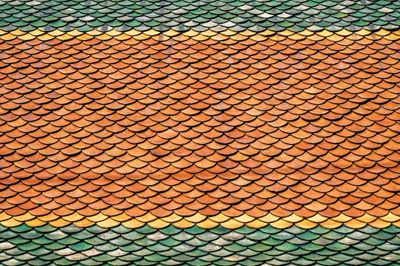 thai roof pattern 4k