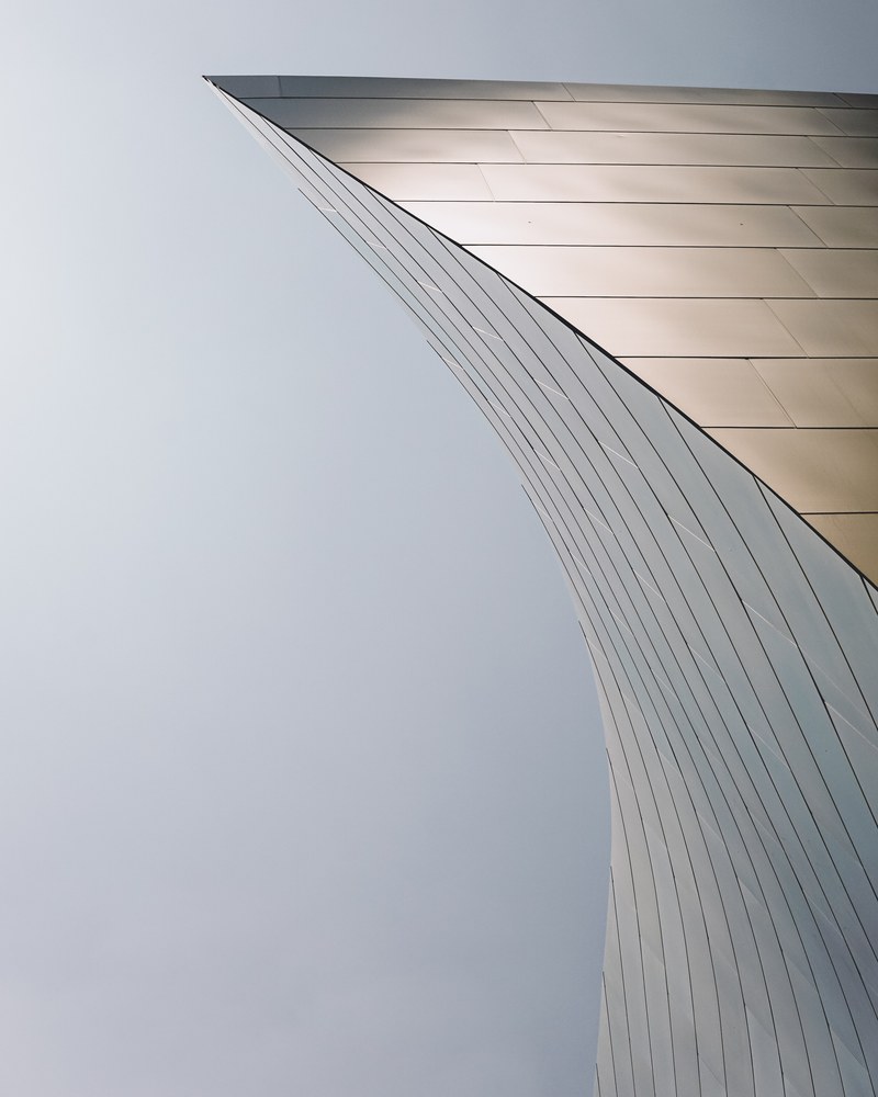 architecture sky curve and corner hd, 4k