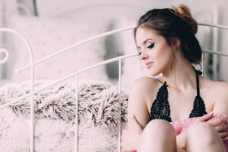 woman makeup fashion and bedroom 4k