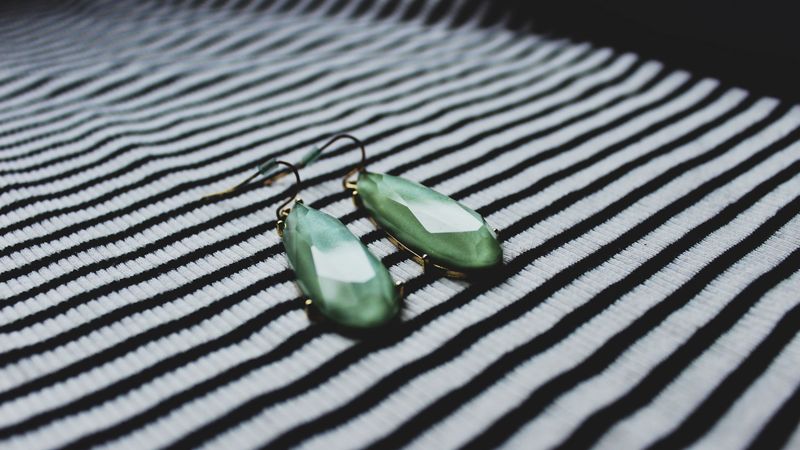 earrings, ornaments, stones, 4k