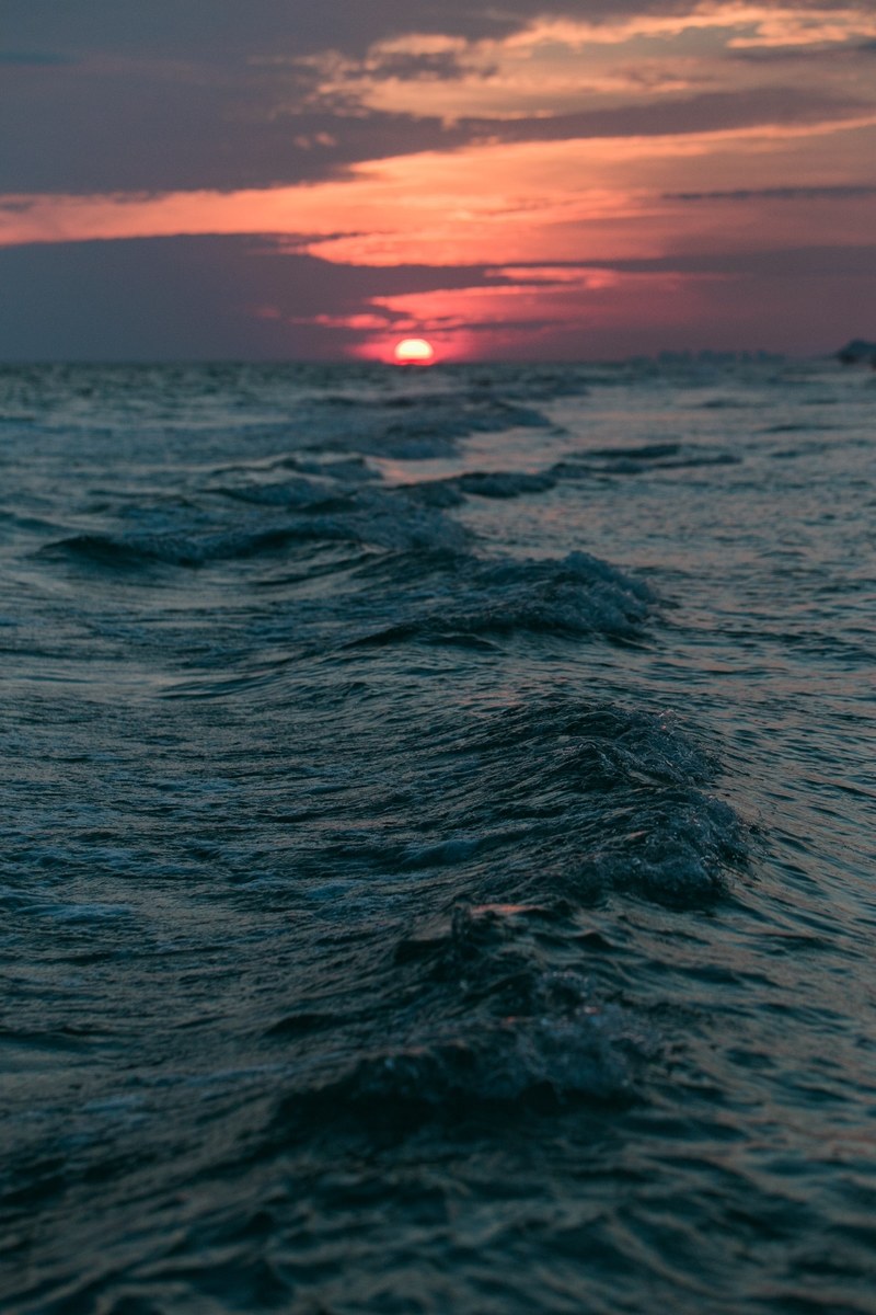 sunset ocean beach and sea hd, 4k