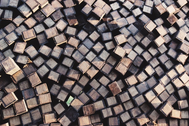 block brick house and grey 4k