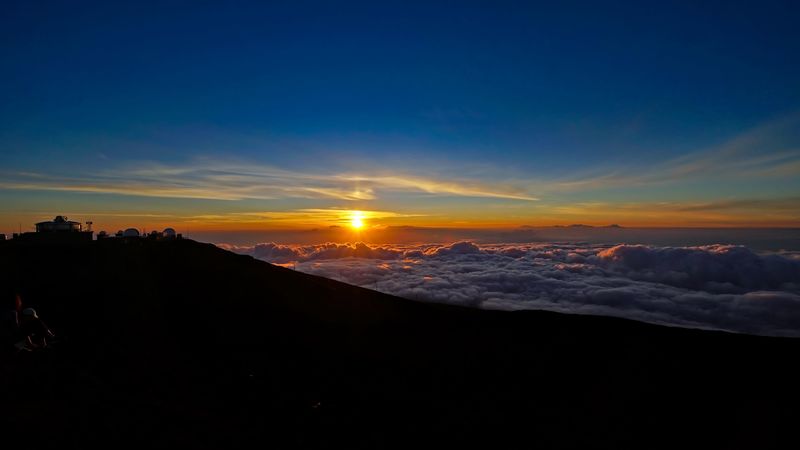 sunset, clouds, sky, 4k