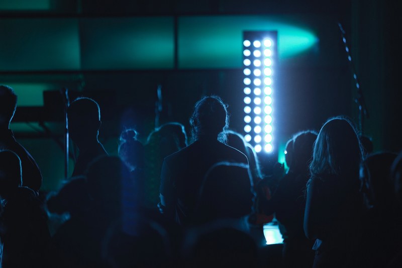 concert people crowd and venue 4k