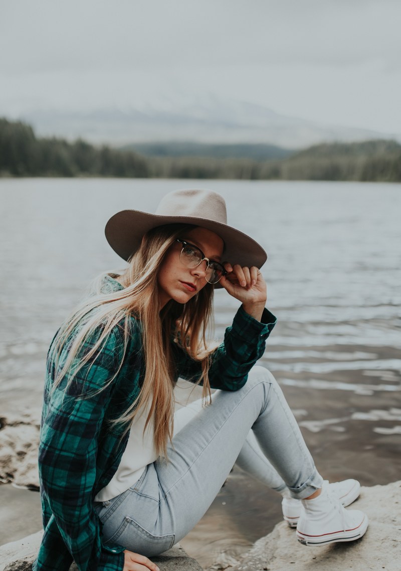 woman female hat and blonde hd, 4k
