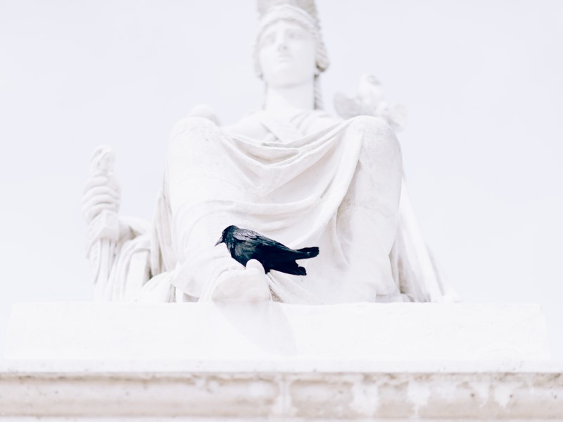 statue monument white and building 4k