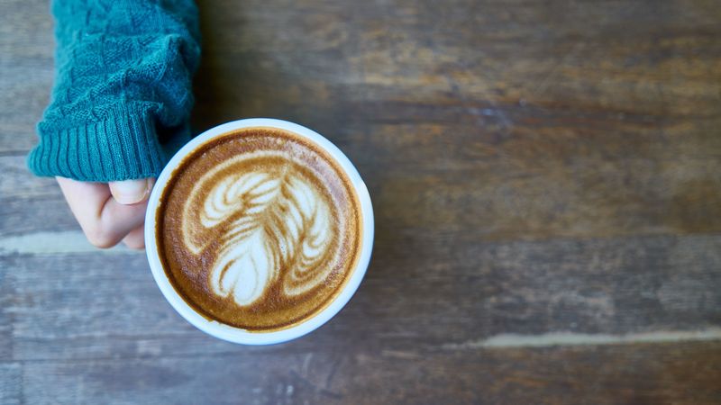 coffee, cappuccino, foam, drawing, 4k