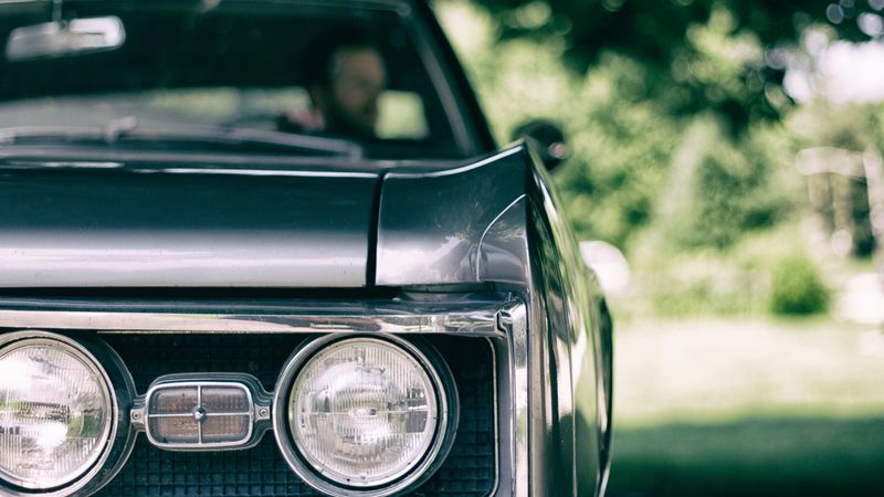car, headlight, front view, 4k