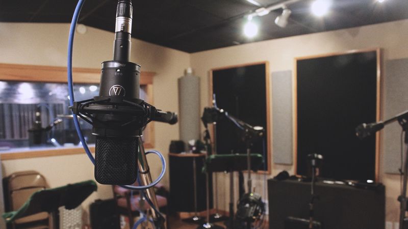 microphone, studio, equipment, 4k