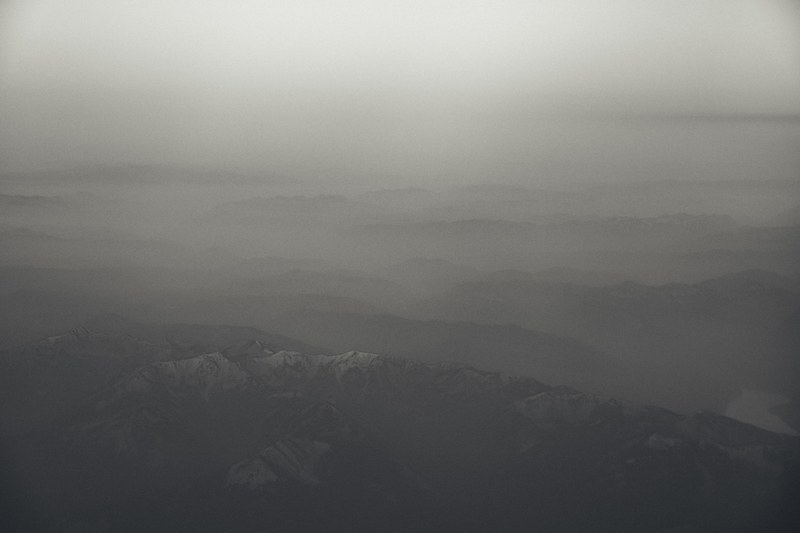 mountain range peak flying and hill 4k