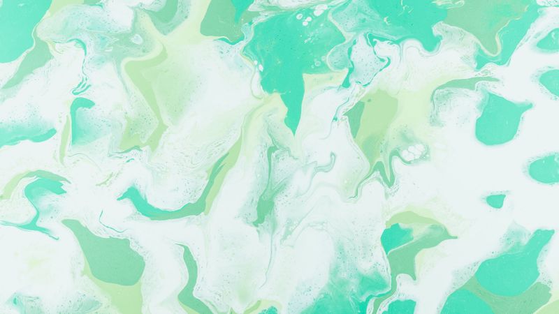 stains, paint, liquid, mint, 4k