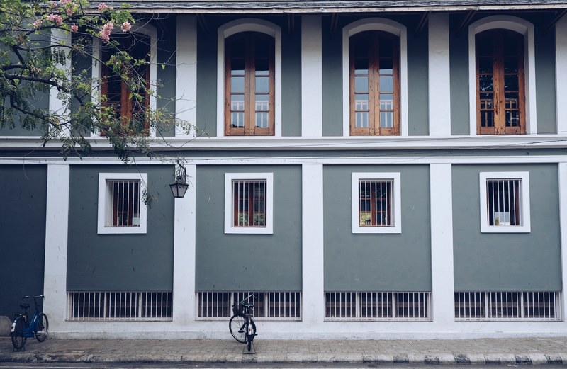 building facade window and exterior 4k