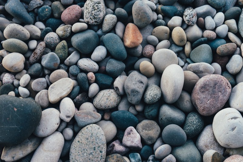 stones and rocks of various colors and sizes, mixed stones 4k