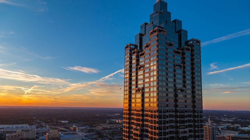 skyscraper, atlanta, usa, building, architecture, facade, 4k