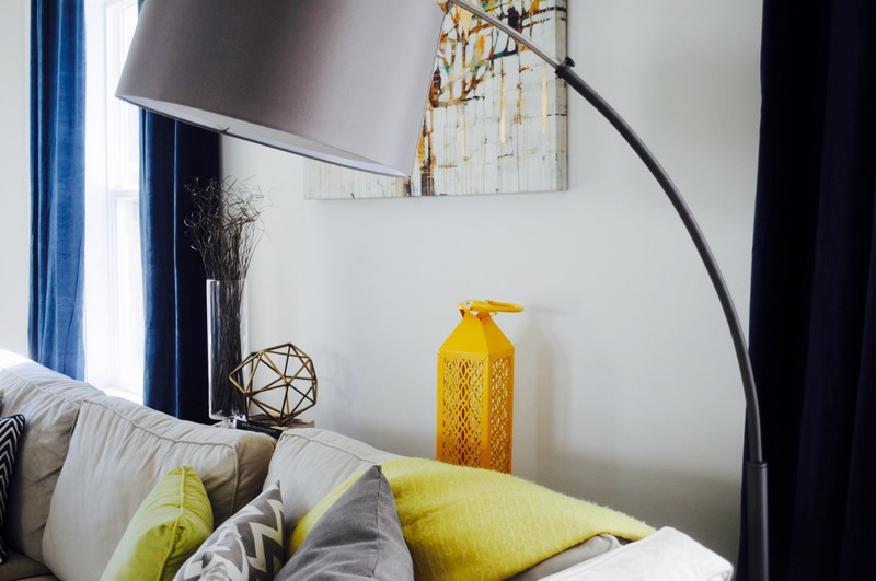 window lampshade lamp and decoration 4k