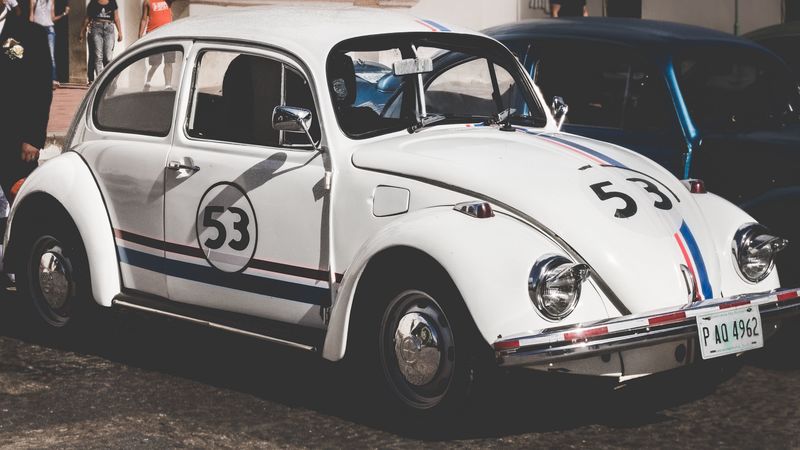 car, retro, side view, 4k
