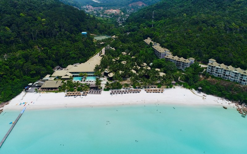 redang island malaysia aerial view 4k