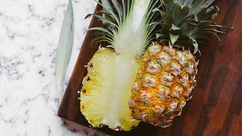 pineapple, fruit, cut, vegetable, 4k