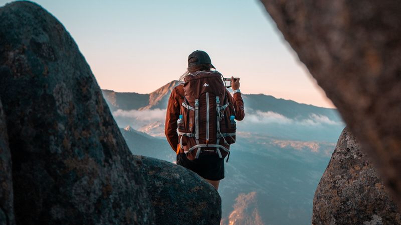 girl, travel, camping, 4k