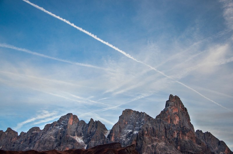 dolomite sunset contrast and sky 4k