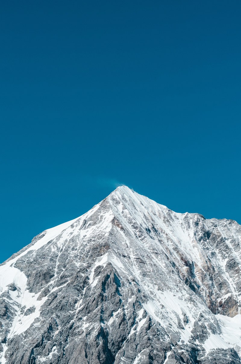 mountain snow peak and clear hd, 4k